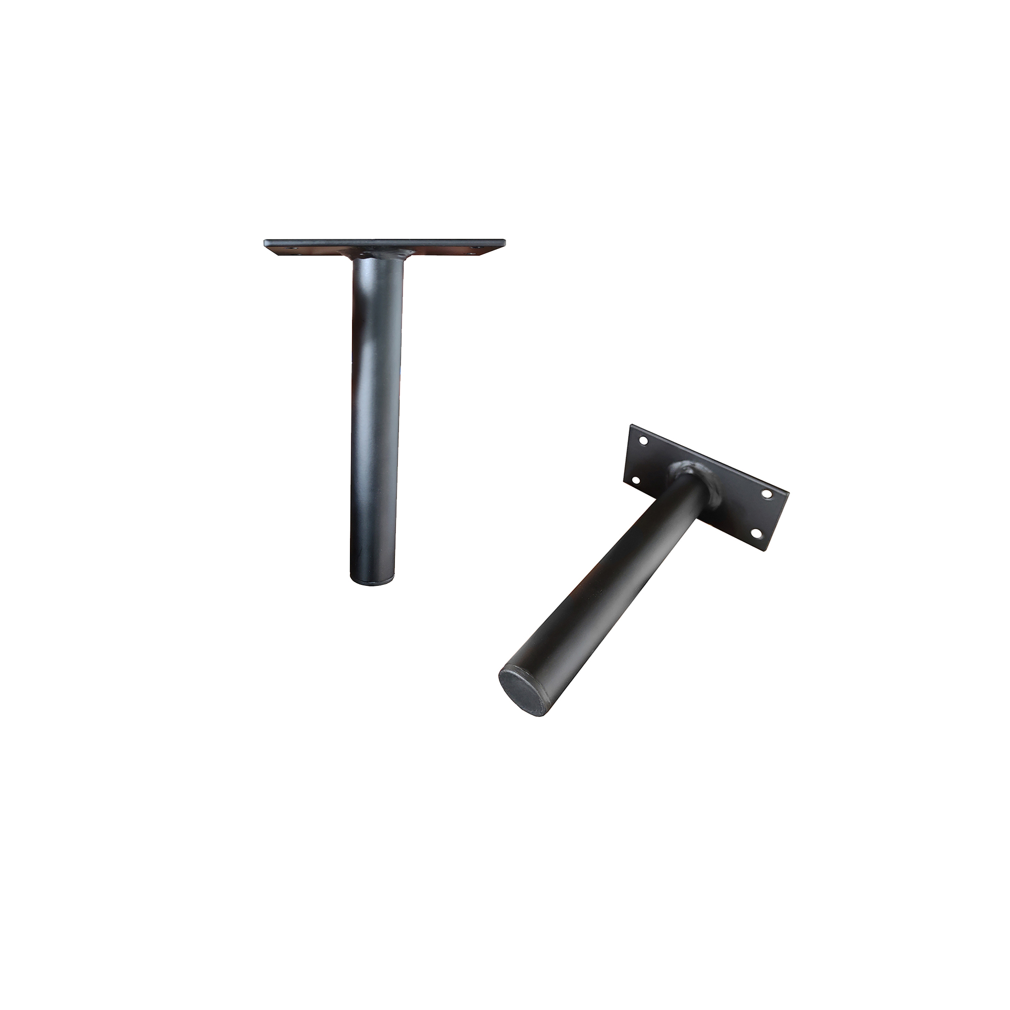 KIT 4 Pés de Metal 10cm Preto Multiuso Para Armário Mesas de Cabeceiras e Camas