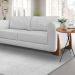 Mesa Apoio Lateral Redonda Pé Metal 60cm Madeira Maciça Decoração Sala