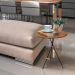 Mesa Lateral Embaraço Redonda Bistrô apoio Sofá Decoração 45 x 45cm Metal Preto