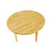 Mesa de Jantar Cozinha Madeira Maciça Envernizada Redonda 100cm - 4 lugares