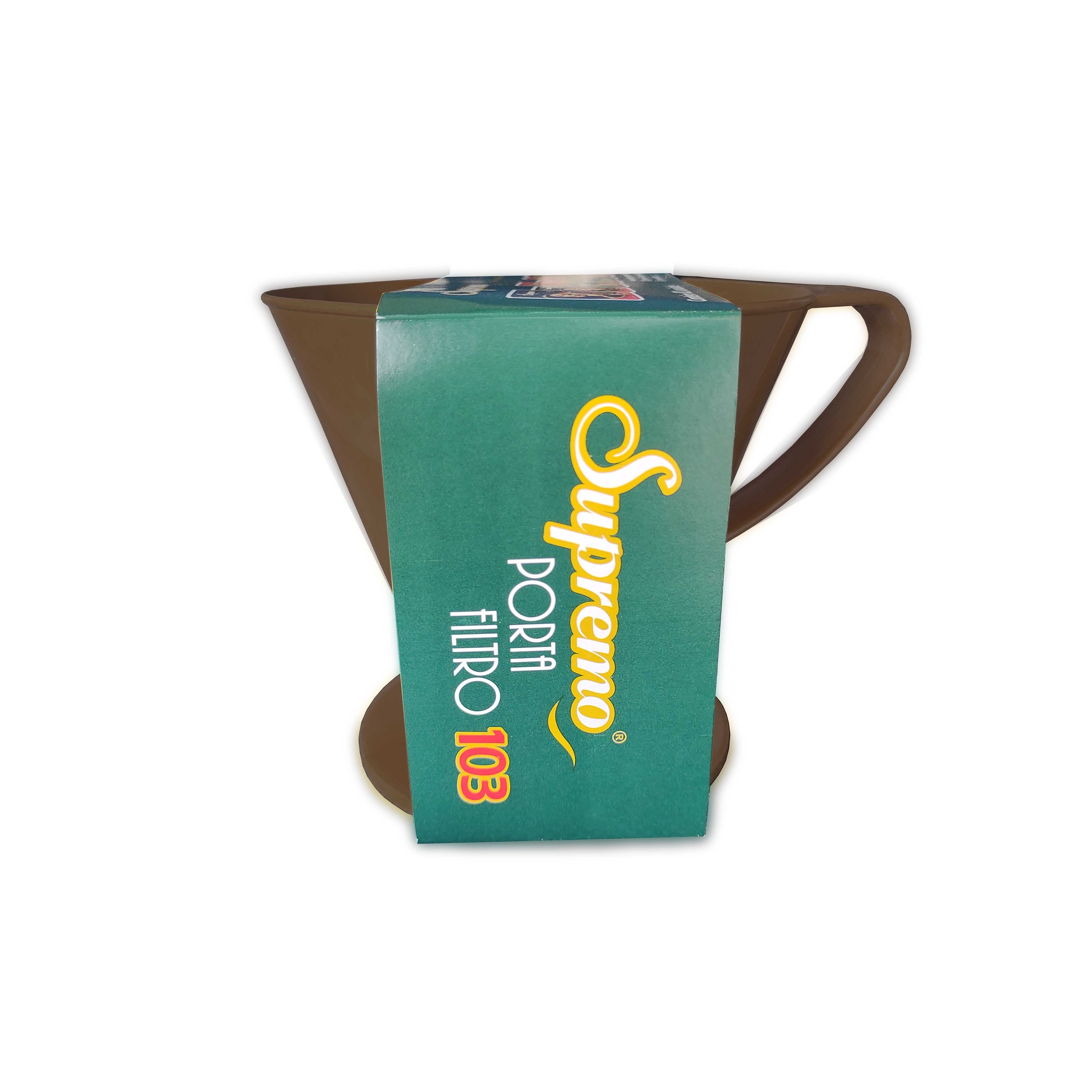Porta Filtro de Café Supremo Tamanho 103 -  Marrom