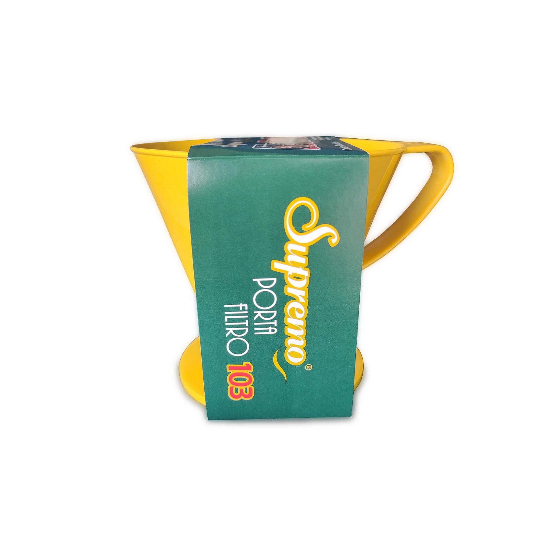 Porta Filtro de Café Supremo Tamanho 103 - Amarelo