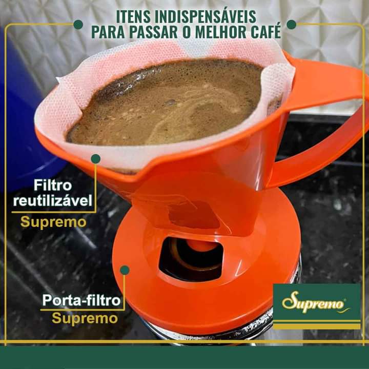 Porta Filtro de Café Supremo Tamanho 103 - Amarelo