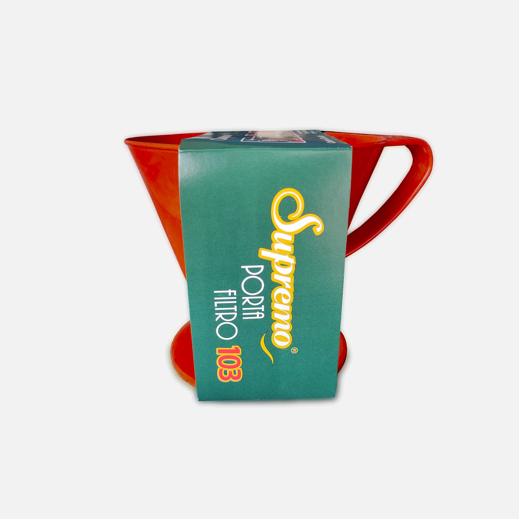 Porta Filtro de Café Supremo Tamanho 103 - Vermelho