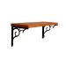 Prateleira De Parede Metal Madeira Nicho Suspenso para Casa Cozinha Decoração Kalise 60cm