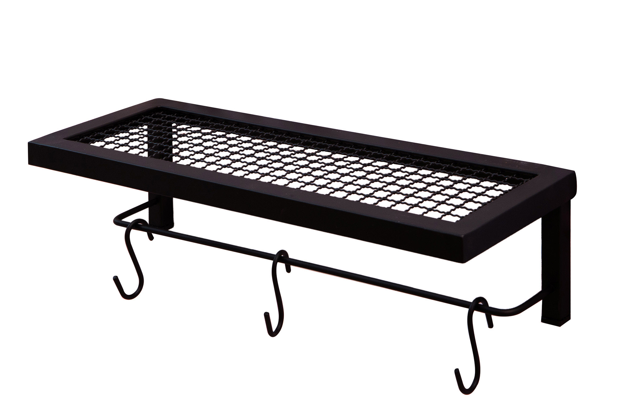 Prateleira de Cozinha / Banheiro com Tela Expandida Metal e Suporte Toalhas Inferior Resistente à Água
