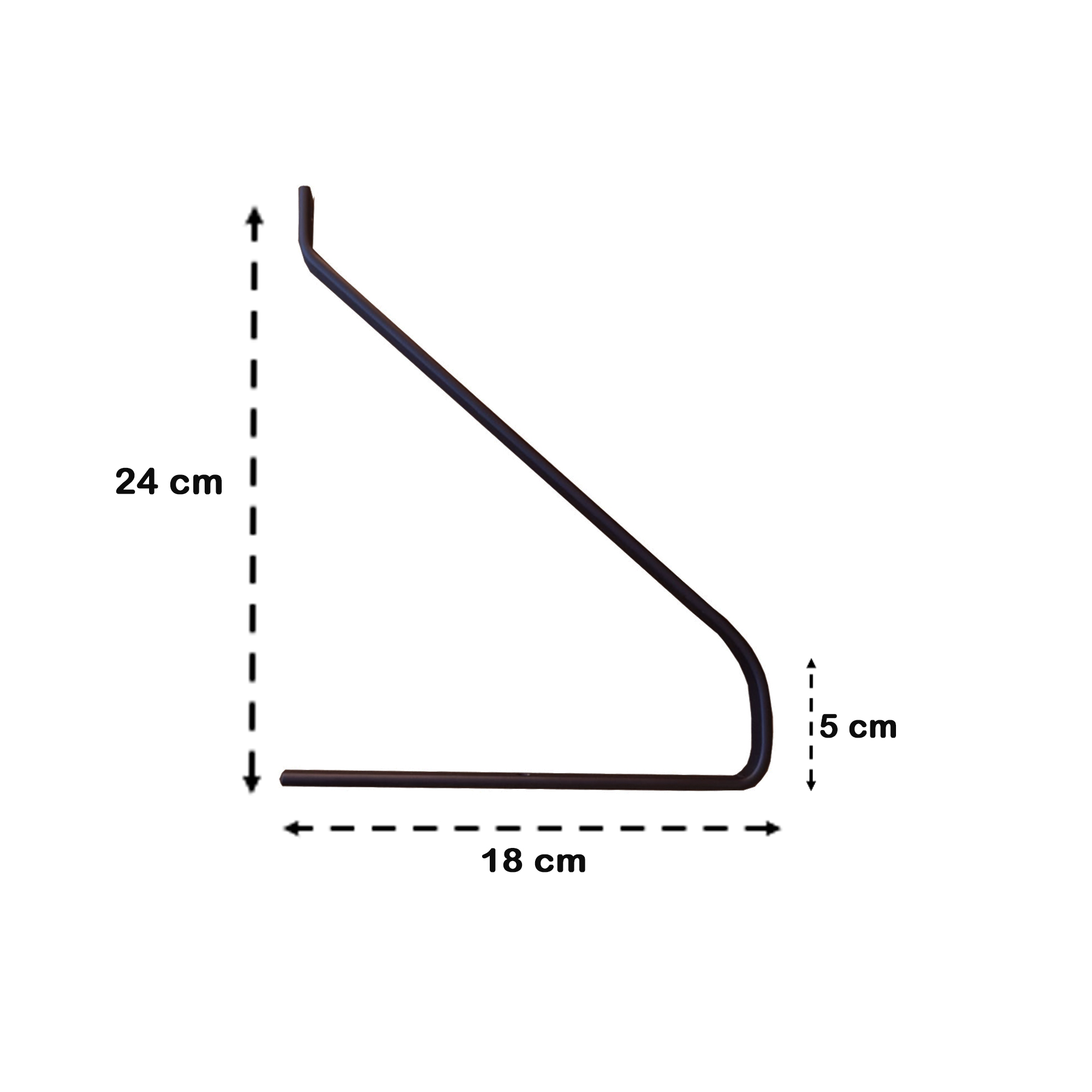 Suporte Mãos Francesas Invertidas em Metal 2 em 1 para Prateleira de até 5 Kg