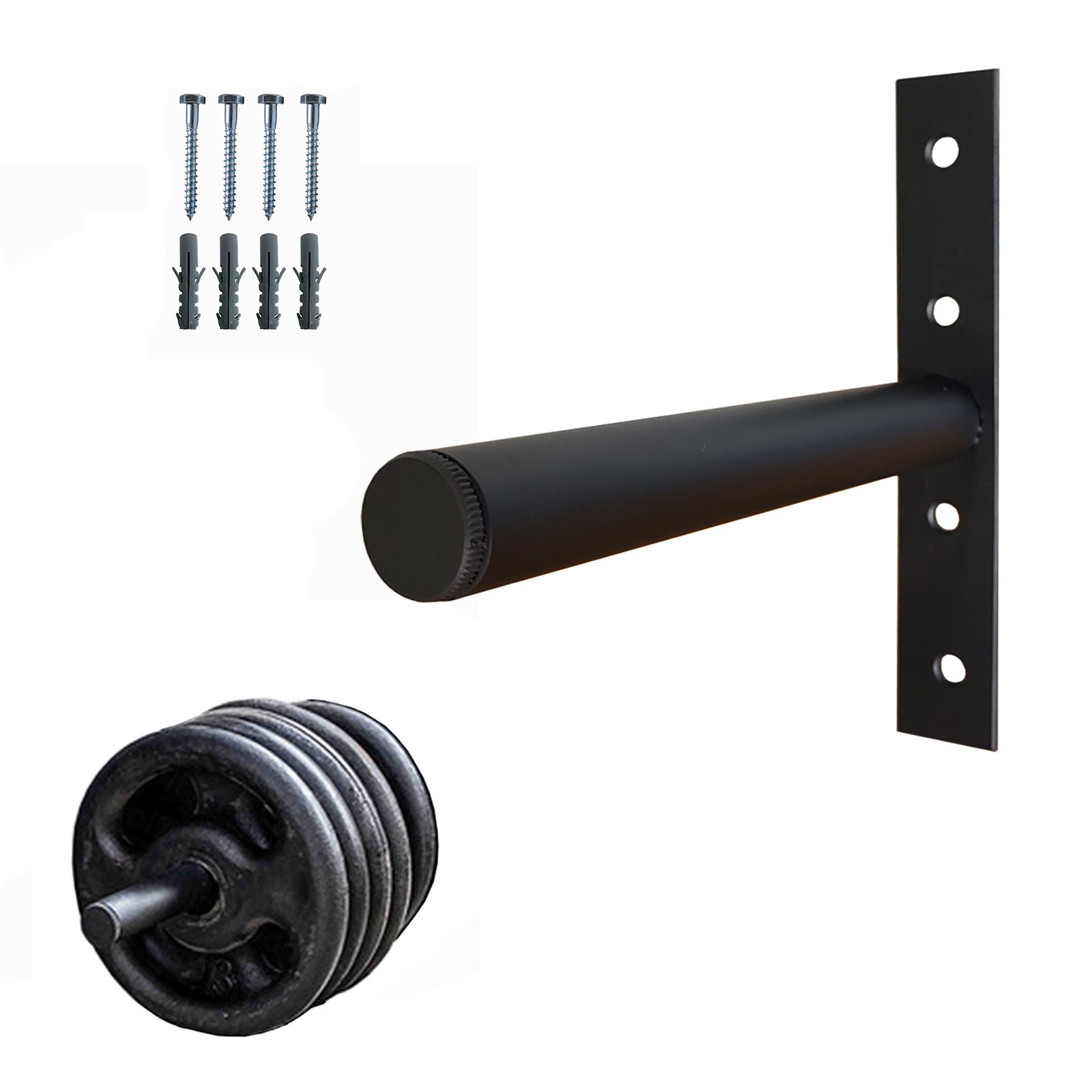 Suporte de Anilhas para Parede Expositor de Academia 50 Kg Capacidade Ferro
