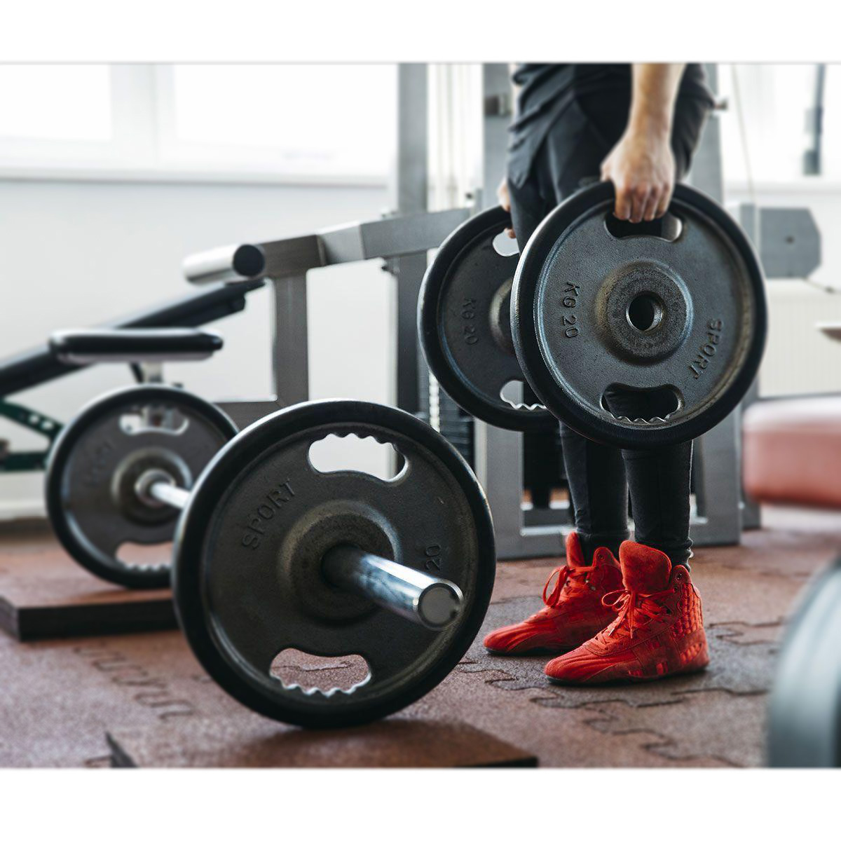 Suporte de Anilhas para Parede Expositor de Academia 50 Kg Capacidade Ferro