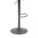 Banqueta Alta Kit 2 Bete Preto Base Giratória de Metal Preto R02 - D'Rossi