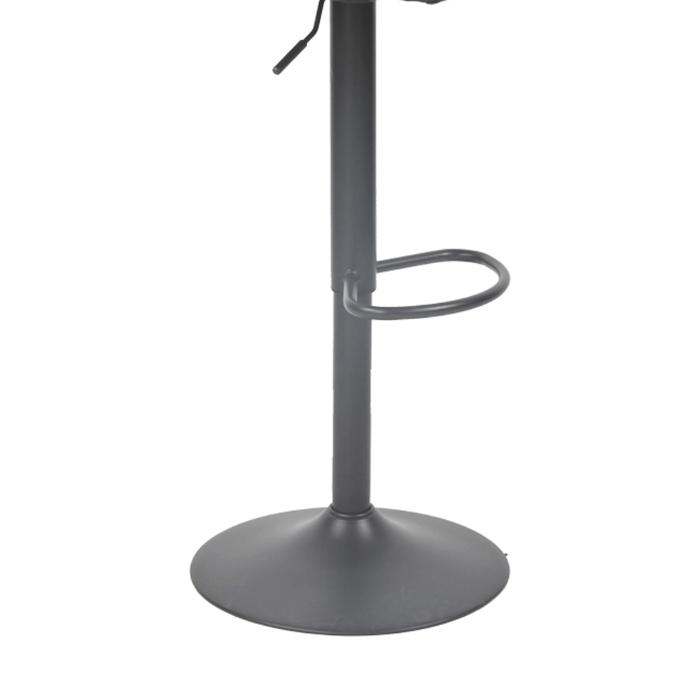 Banqueta Alta Kit 2 Bete Preto Base Giratória de Metal Preto R02 - D'Rossi