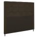 Cabeceira Casal Cama Box 140cm para Quarto Luna Suede Marrom M11 - D'Rossi