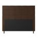 Cabeceira Casal Cama Box 140cm para Quarto Stambul Suede Marrom M11 - D'Rossi