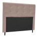 Cabeceira Luna para Cama Box Casal 140 cm Suede Bege D'Rossi