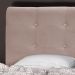 Cabeceira Luna para Cama Box Casal 140 cm Suede Bege D'Rossi