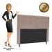 Cabeceira Luna para Cama Box Casal 140 cm Suede Bege D'Rossi