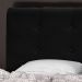 Cabeceira Luna para Cama Box Queen 160 cm Suede Preto D'Rossi
