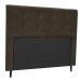 Cabeceira Luna para Cama Box Solteiro 90 cm Suede Marrom D'Rossi