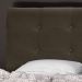 Cabeceira Luna para Cama Box Solteiro 90 cm Suede Marrom D'Rossi