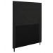 Cabeceira Solteiro Cama Box 90cm para Quarto Luna Suede Preto M11 - D'Rossi