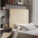 Cabeceira Solteiro Cama Box 90cm para Quarto Stambul Suede Bege M11 - D'Rossi