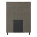 Cabeceira Solteiro Cama Box 90cm para Quarto Stambul Suede Grafite M11 - D'Rossi