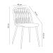 Cadeira Sala de Jantar Pé Palito Madeira Kit 4 Elis Branco R02 - D'Rossi