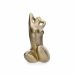Escultura Decorativa Eva em Cerâmica Ouro Velho 39x21x25 cm - D'Rossi