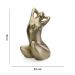 Escultura Decorativa Eva em Cerâmica Ouro Velho 39x21x25 cm - D'Rossi