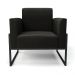 Kit 2 Poltronas Base Industrial Alta Preto Marisa Suede Preto D03 - D?Rossi