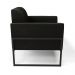 Kit 2 Poltronas Base Industrial Alta Preto Marisa Suede Preto D03 - D?Rossi