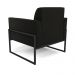 Kit 2 Poltronas Base Industrial Alta Preto Marisa Suede Preto D03 - D?Rossi