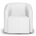 Kit 2 Poltronas Stella Max Corino Branco Base Giratória - D'Rossi