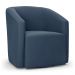 Kit 2 Poltronas Stella Max Suede Azul Marinho Base Giratória - D'Rossi