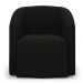 Kit 2 Poltronas Stella Max Suede Preto Base Giratória - D'Rossi