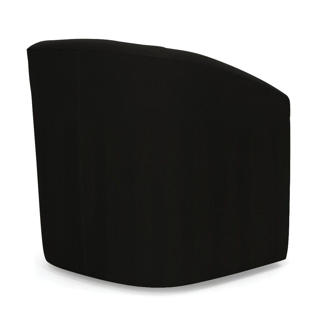 Kit 2 Poltronas Stella Max Suede Preto Base Giratória - D'Rossi