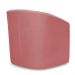 Kit 2 Poltronas Stella Max Suede Rosê Base Giratória - D'Rossi