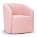 Kit 2 Poltronas Stella Max Suede Rosa Bebê Base Giratória - D'Rossi