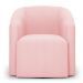 Kit 2 Poltronas Stella Max Suede Rosa Bebê Base Giratória - D'Rossi