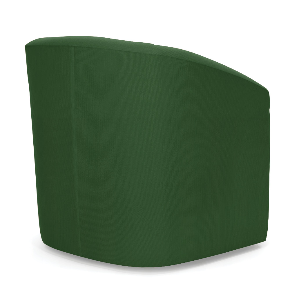 Kit 2 Poltronas Stella Max Suede Verde Base Giratória - D'Rossi