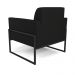 Poltrona Base Industrial Alta Preto Marisa Linho Preto A79 D03 - D?Rossi