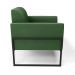 Poltrona Base Industrial Alta Preto Marisa Suede Verde D03 - D?Rossi