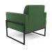 Poltrona Base Industrial Alta Preto Marisa Suede Verde D03 - D?Rossi