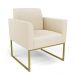 Poltrona Base Industrial Dourado Marisa Linho D03 - D'Rossi
