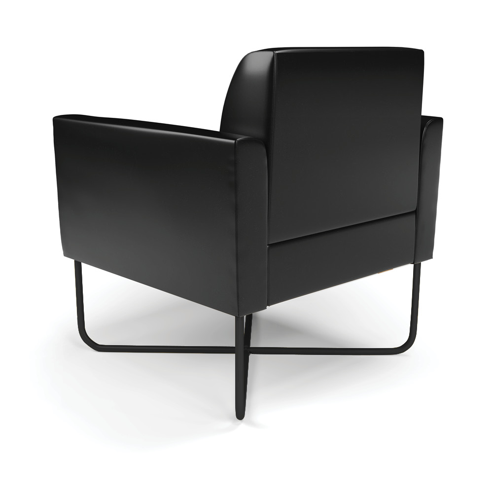 Poltrona Base X Industrial Preto Marisa Corano Preto D03 - D'Rossi