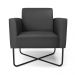 Poltrona Base X Industrial Preto Marisa Corino Preto D03 - D'Rossi