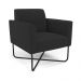 Poltrona Base X Industrial Preto Marisa Veludo Preto D03 - D'Rossi