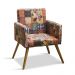 Poltrona Decorativa Larissa Estampado Patchwork - D'Rossi