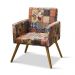 Poltrona Decorativa Larissa Estampado Patchwork - D'Rossi