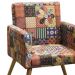 Poltrona Decorativa Larissa Estampado Patchwork - D'Rossi